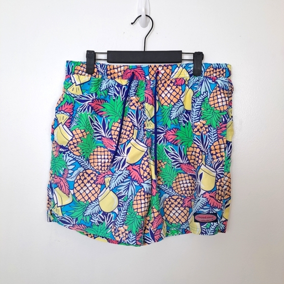 Vineyard Vines Other - Vineyard Vines Colorful Tropical Pineapple Print Summer Shorts Trunks Size M